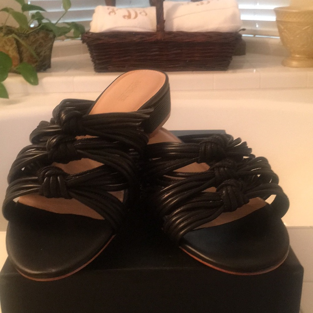 NEW Rachel Zoe black sandals.